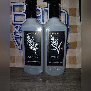 Bath & Body Works White Barn CYPRESS 8 oz. Gel Hand Wash SET OF 2! NEW